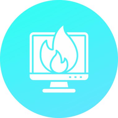 Ateş simgesinin vektör illüstrasyonu