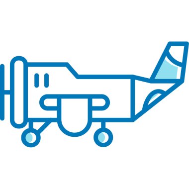 Uçak. Web simgesi basit illüstrasyon