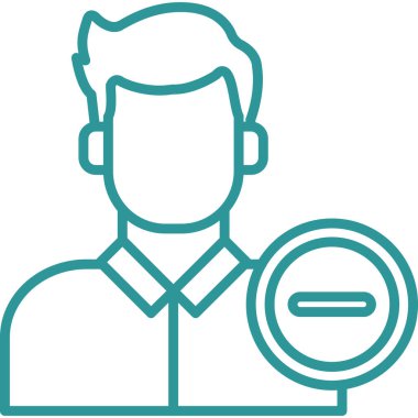 avatar kişi erkek simgesi ana hatlar biçiminde