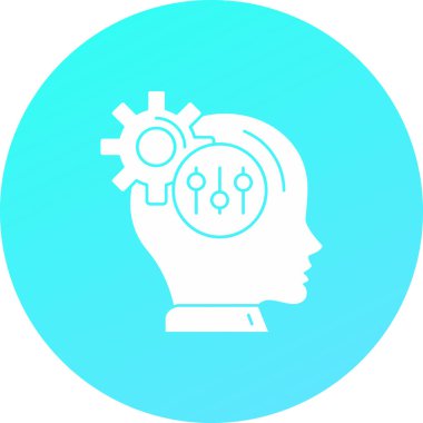 vektör beyin simgesi, vektör illüstrasyonu