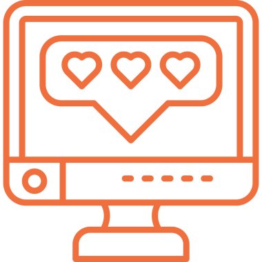 ekran simgesi, vektör illüstrasyonunu izle