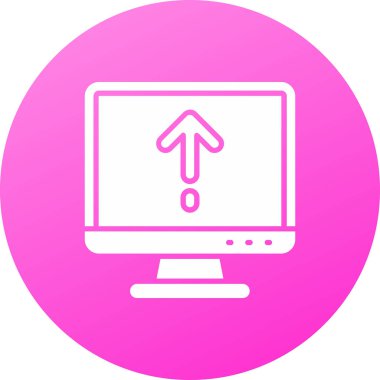 Modern bilgisayar simgesinin vektör illüstrasyonu