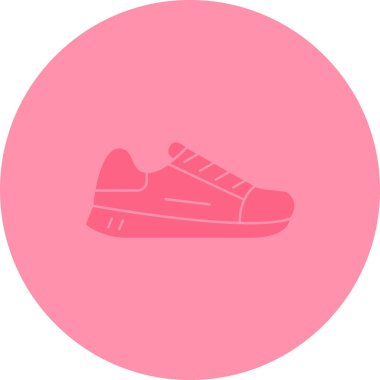 Spor ayakkabı simgesinin vektör illüstrasyonu