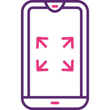 cep telefonu simgesi. vektör illüstrasyonu