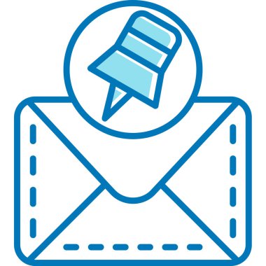 Mektup. Web simgesi basit illüstrasyon