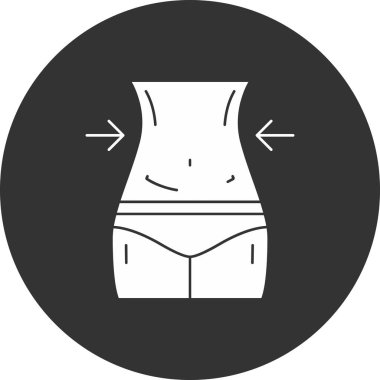 İç çamaşırı simgesi, vektör illüstrasyonu