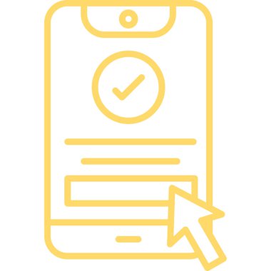 mobil uygulama simgesi, vektör illüstrasyonu