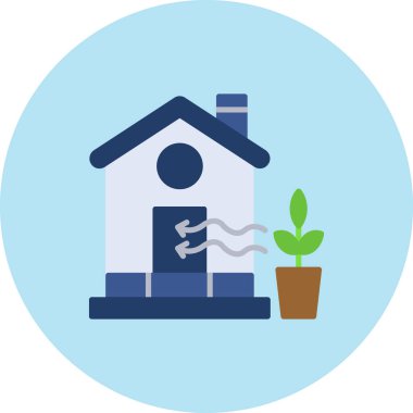 Ev. Web simgesi basit illüstrasyon