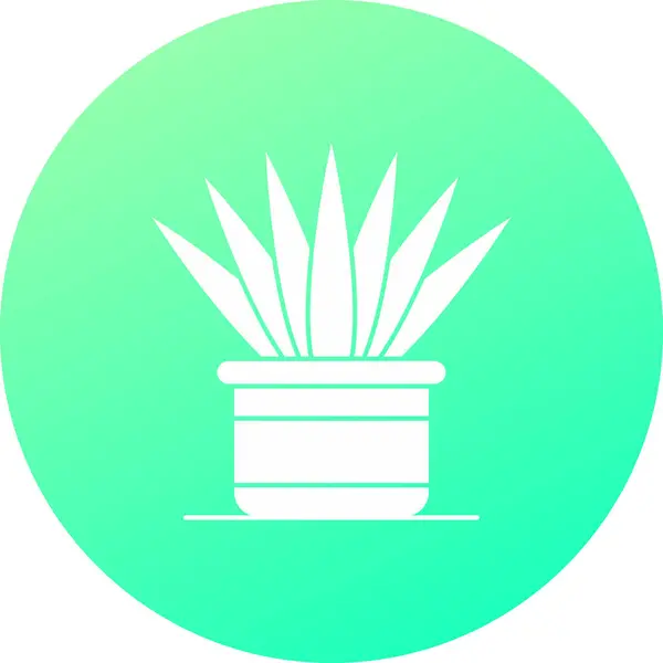 güzel kaktüs vektör çizgisi simgesi