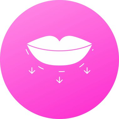 dudak simgesi vektör illüstrasyonu