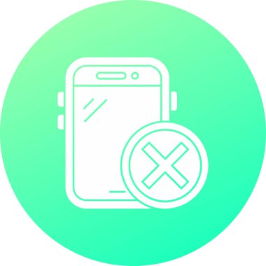 Modern b 'nin vektör çizimi akıllı telefonun simgesinden yoksundur