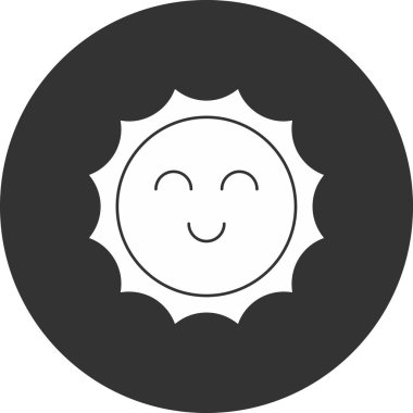 Güneş Simgesi Vektör illüstrasyonu