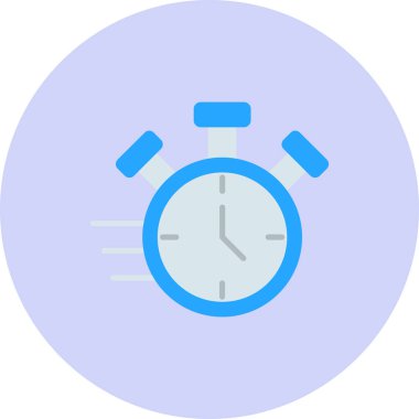 Alarm saati simgesi, vektör illüstrasyonu