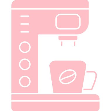 kahve makinesi vektör simgesi