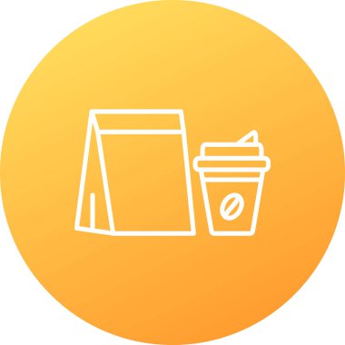 Bir fincan çay ve kağıt. vektör illüstrasyonu