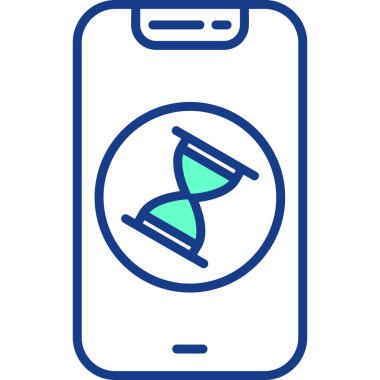 Akıllı telefon. Web simgesi basit illüstrasyon