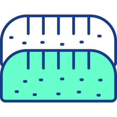 Havlu simgesi. Web için havlu vektör simgelerinin özet çizimi