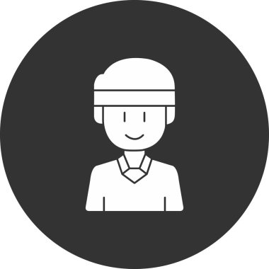 Bir insan simgesinin vektör illüstrasyonu