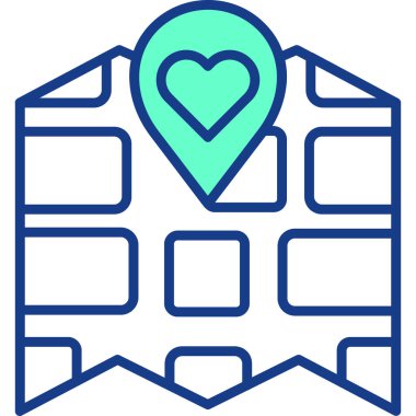 Haritalardaki harita konum simgesi - navigasyon kategorisi