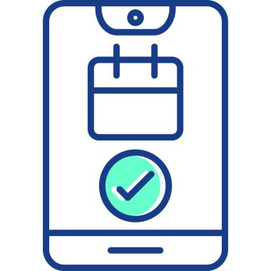 akıllı telefon simgesi vektör illüstrasyonu