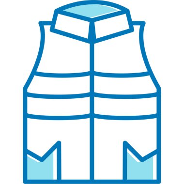 Ceket moda simgesi - taslak biçiminde