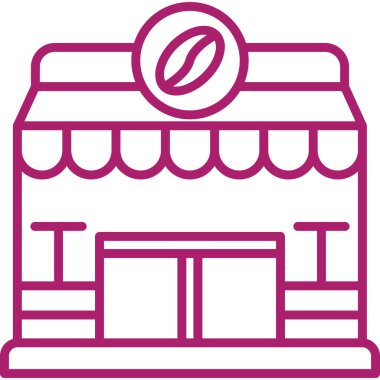 Dükkan. Web simgesi basit illüstrasyon