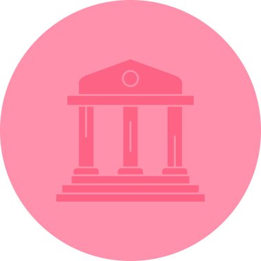 Banka vektör simgesi modern basit illüstrasyon