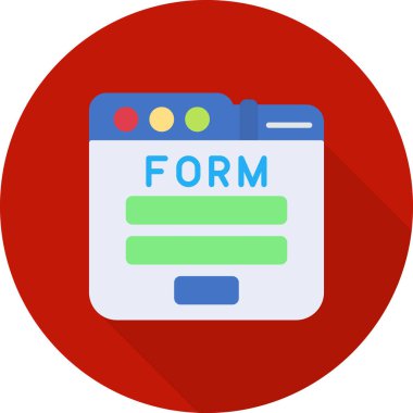 Modern bir belge simgesinin vektör illüstrasyonu