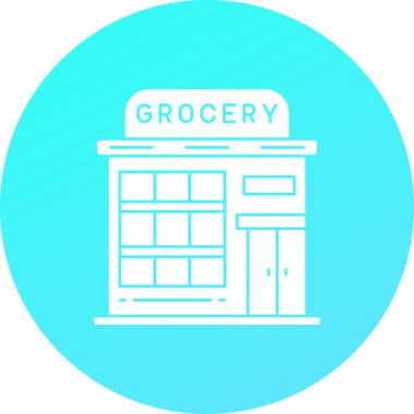 benzersiz depolama vektör çizgisi simgesi