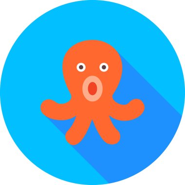 balık simgesi ve vektör illüstrasyonu beyaz arkaplanda izole edildi