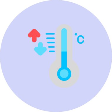 Sıcaklık. Web simgesi basit illüstrasyon