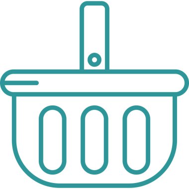 yemek pişirme aşçısı simgesi ana hatlarıyla