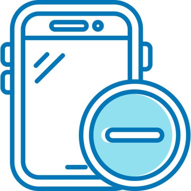 Bir smartphone simge vektör çizim