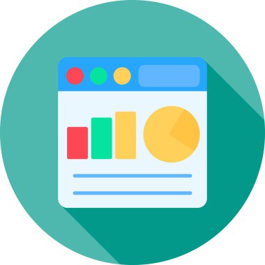 grafik ikonu vektör illüstrasyonu.