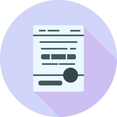 belge web simgesi basit tasarım