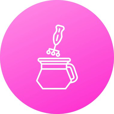 vektör kahve simgesi, basit vektör illüstrasyonu