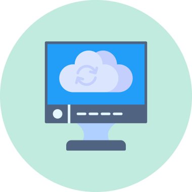 Bulut deposu. Web simgesi