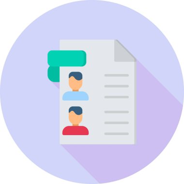 Belge. Web simgesi basit illüstrasyon