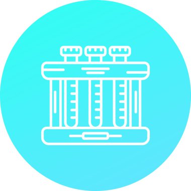 Bir bina simgesinin vektör illüstrasyonu