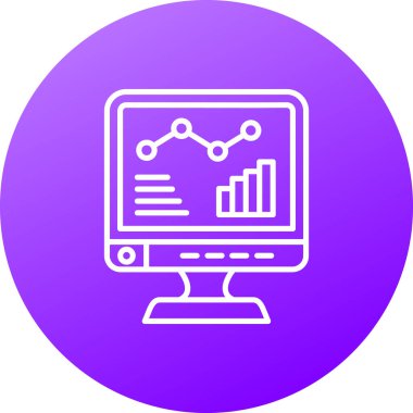 vektör lcd simgesi illüstrasyonu