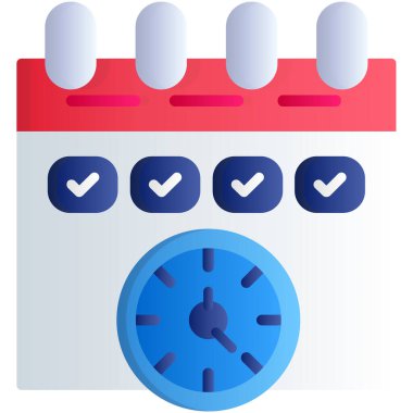 Takvim tarihi olay simgesi düz biçimli