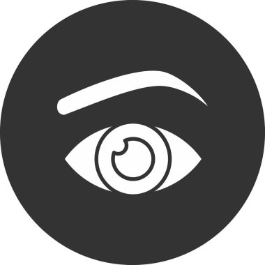 Göz. Web simgesi basit illüstrasyon