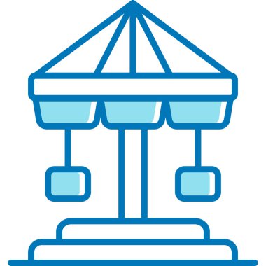 bina simgesi, vektör illüstrasyonu basit tasarım