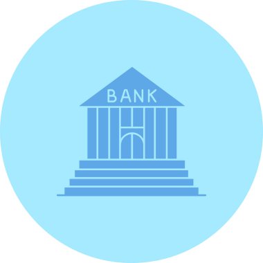 Banka binası vektör simgesi. Düzenlenebilir felç taslağı. düz renk doğrusal sembol.