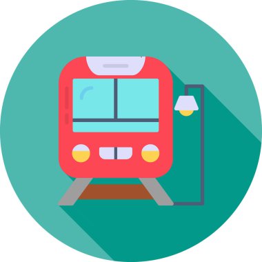 tren simgesi vektör illüstrasyonu