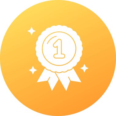 Rozet. Web simgesi basit illüstrasyon