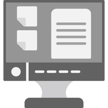 Yazıcı. Web simgesi basit illüstrasyon