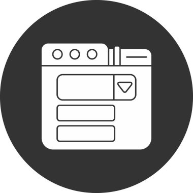 vektör tarayıcı web simgesi