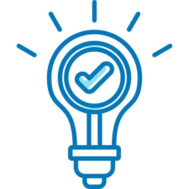 Ampul. Web simgesi basit illüstrasyon