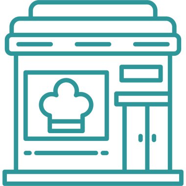 Dükkan. Web simgesi vektör illüstrasyonu